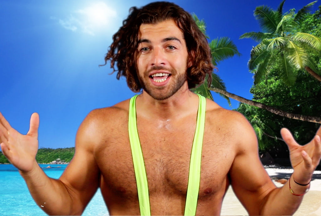 Mankini Gets Creamed "Yoan"